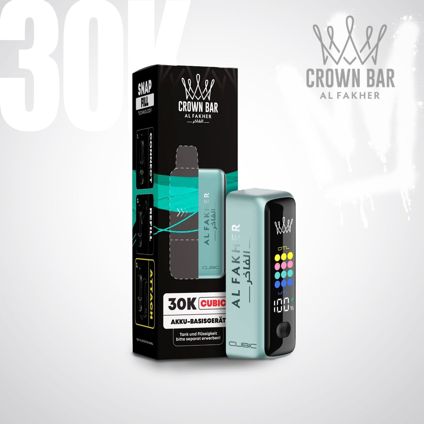 Al Fakher 30K Cubic - Basisgerät