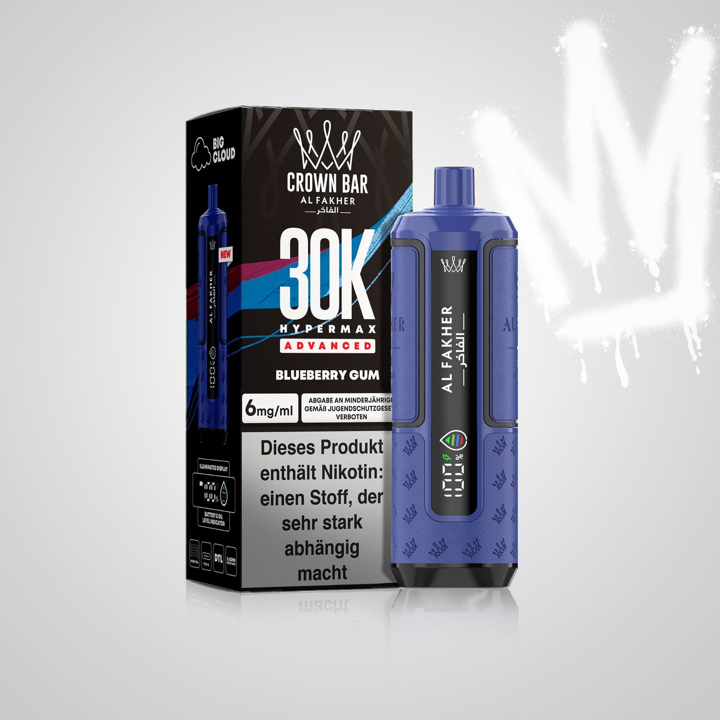 Blueberry Gum - Al Fakher 30K Hypermax