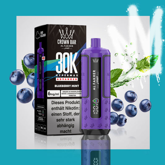 Al Fakher 30K Hypermax - Blueberry Mint