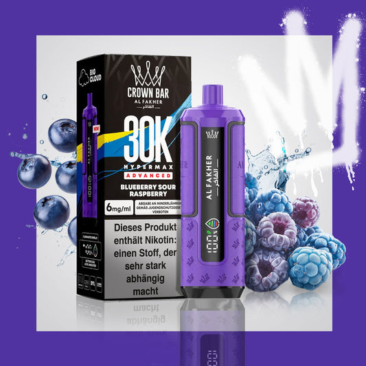 Al Fakher 30K Hypermax - Blueberry Sour Raspberry