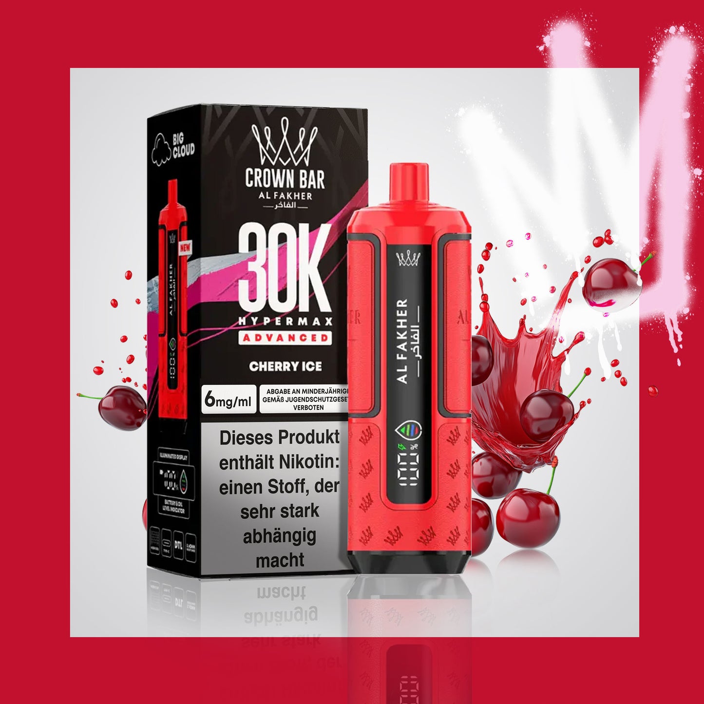 Al Fakher 30K Hypermax - Cherry Ice