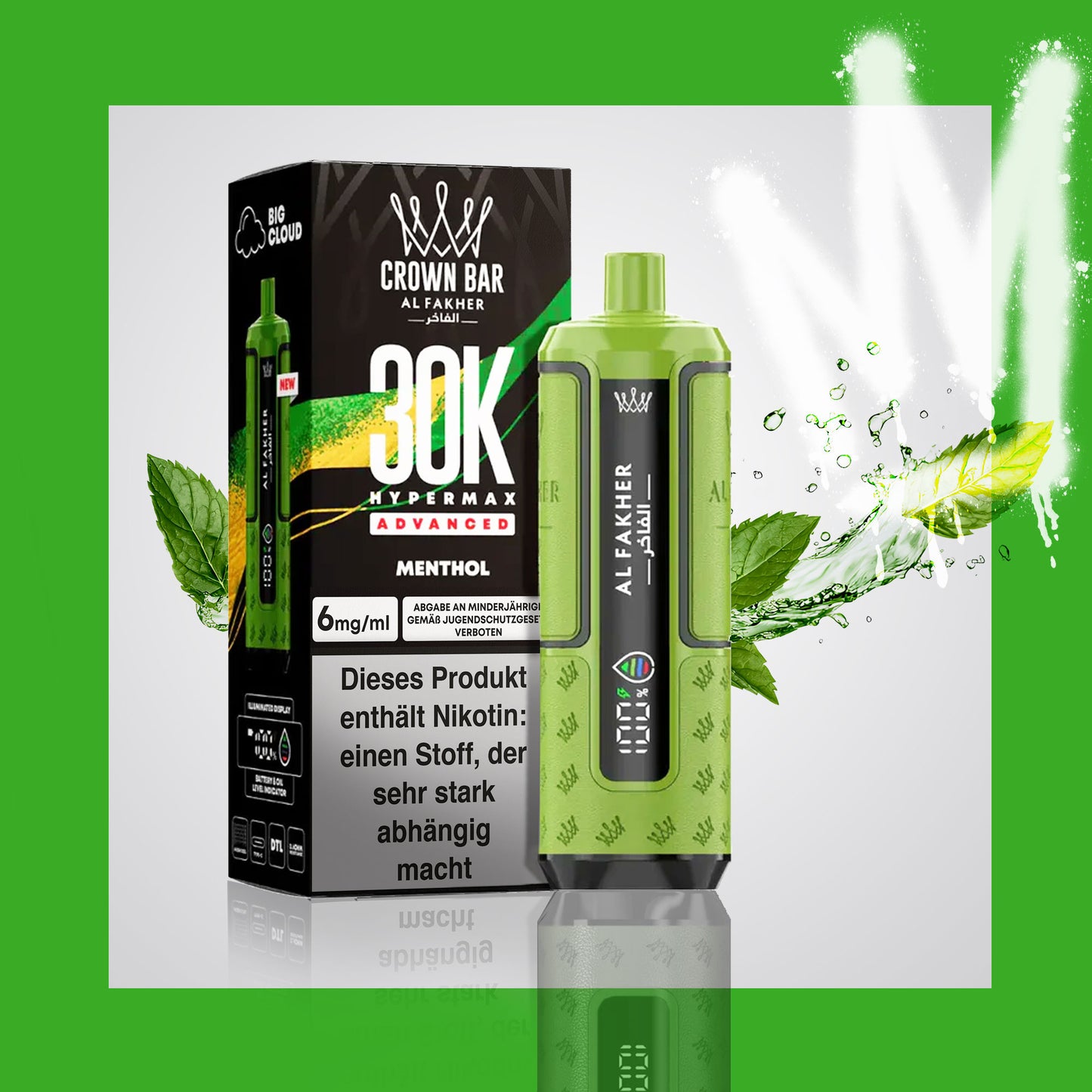 Al Fakher 30K Hypermax - Menthol