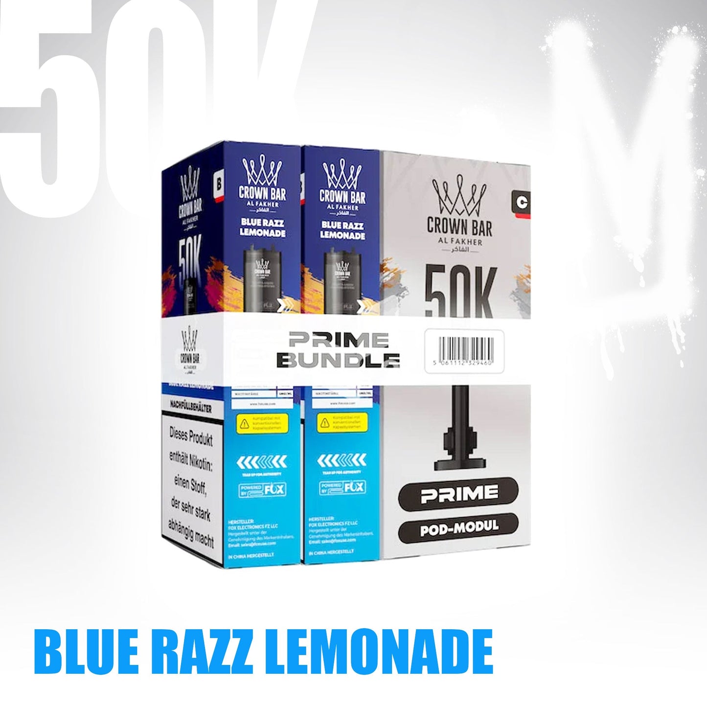 Pod -  Blue Razz Lemonade - Al Fakher 50K Prime
