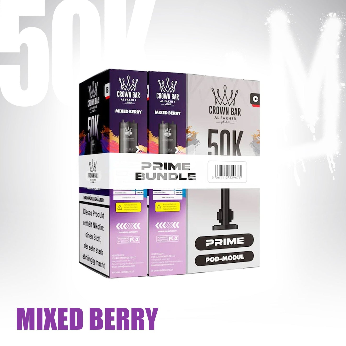 Pod - Mixed Berry - Al Fakher 50K Prime