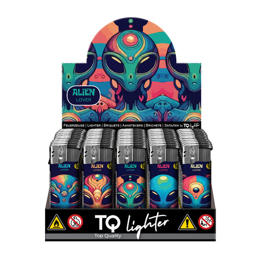 Alien Lover Elektronik Motivfeuerzeug - 50er Display