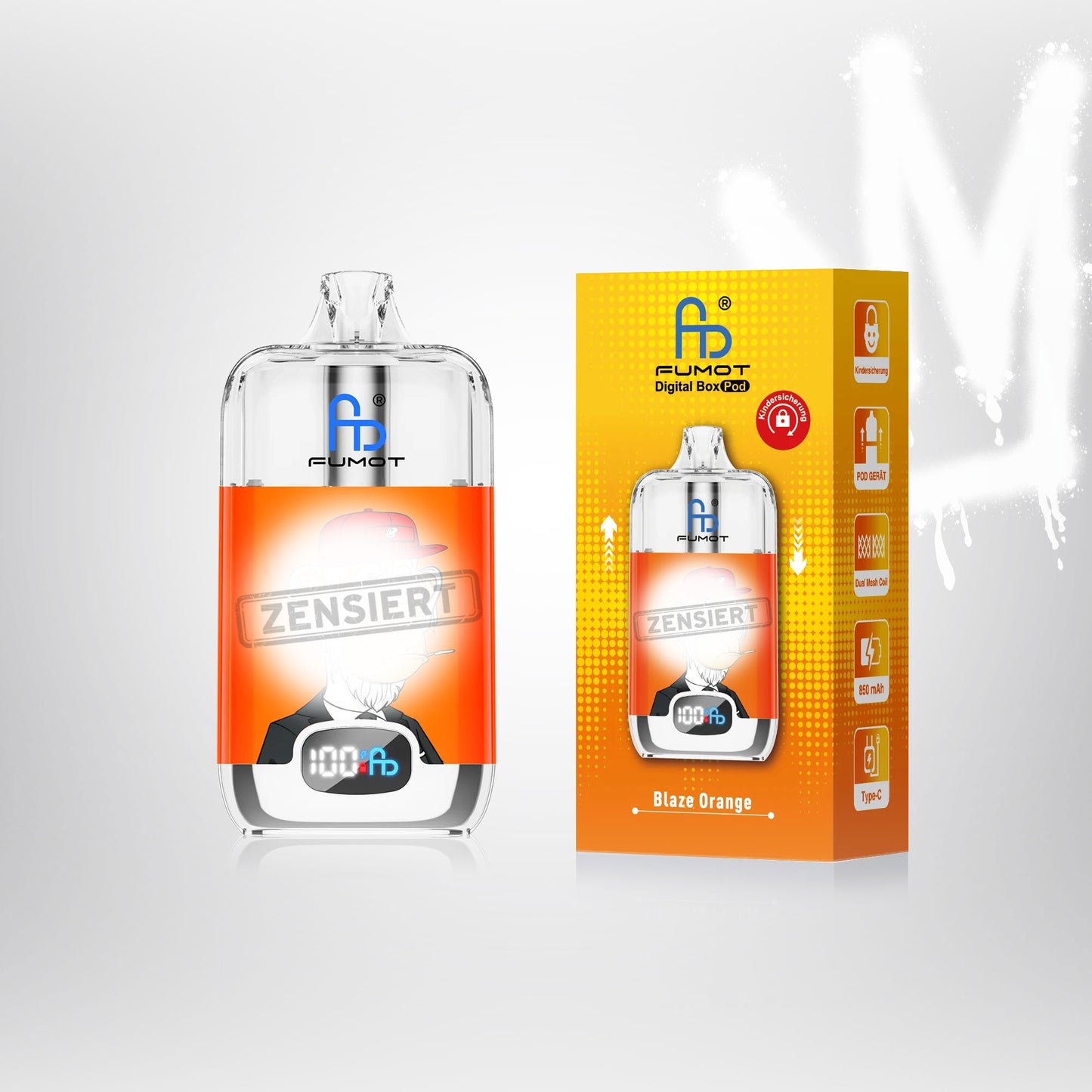 Blaze Orange - RandM Box Pod 12000 V2