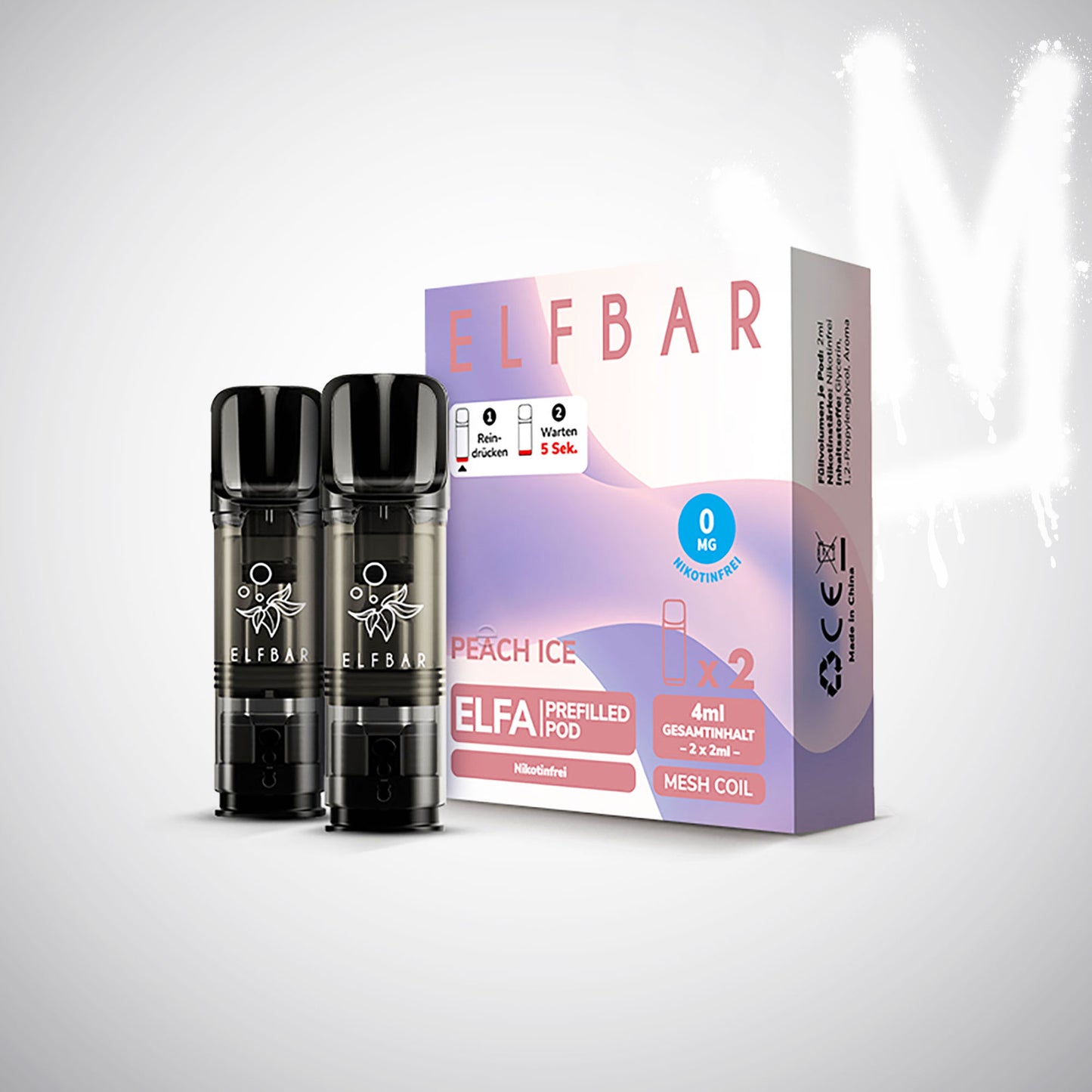 Peach Ice - 0mg/ml - Prefilled Pods (MatchBar) (2 Stück)