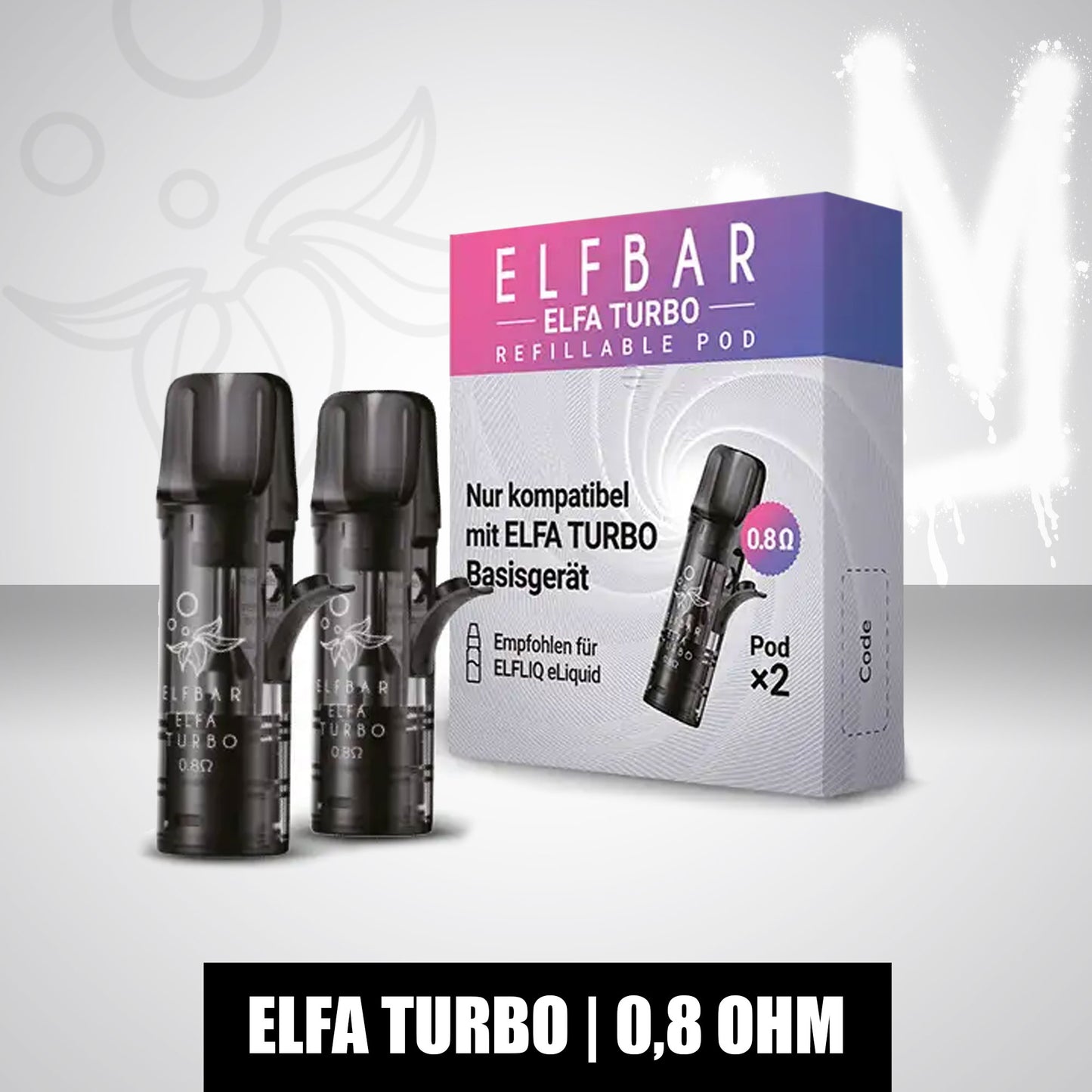 ELF Bar - ELFA Turbo - Refillable Pods (2 Stück) - 0,8 Ohm