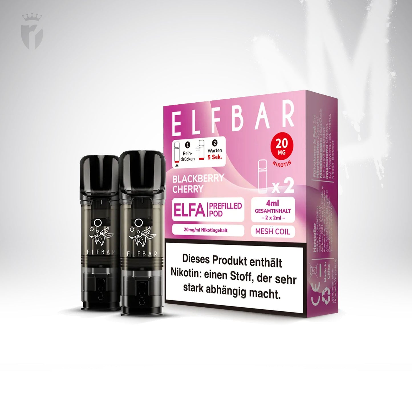 Blackberry Cherry - 20mg/ml - Prefilled Pods (MatchBar) (2 Stück)