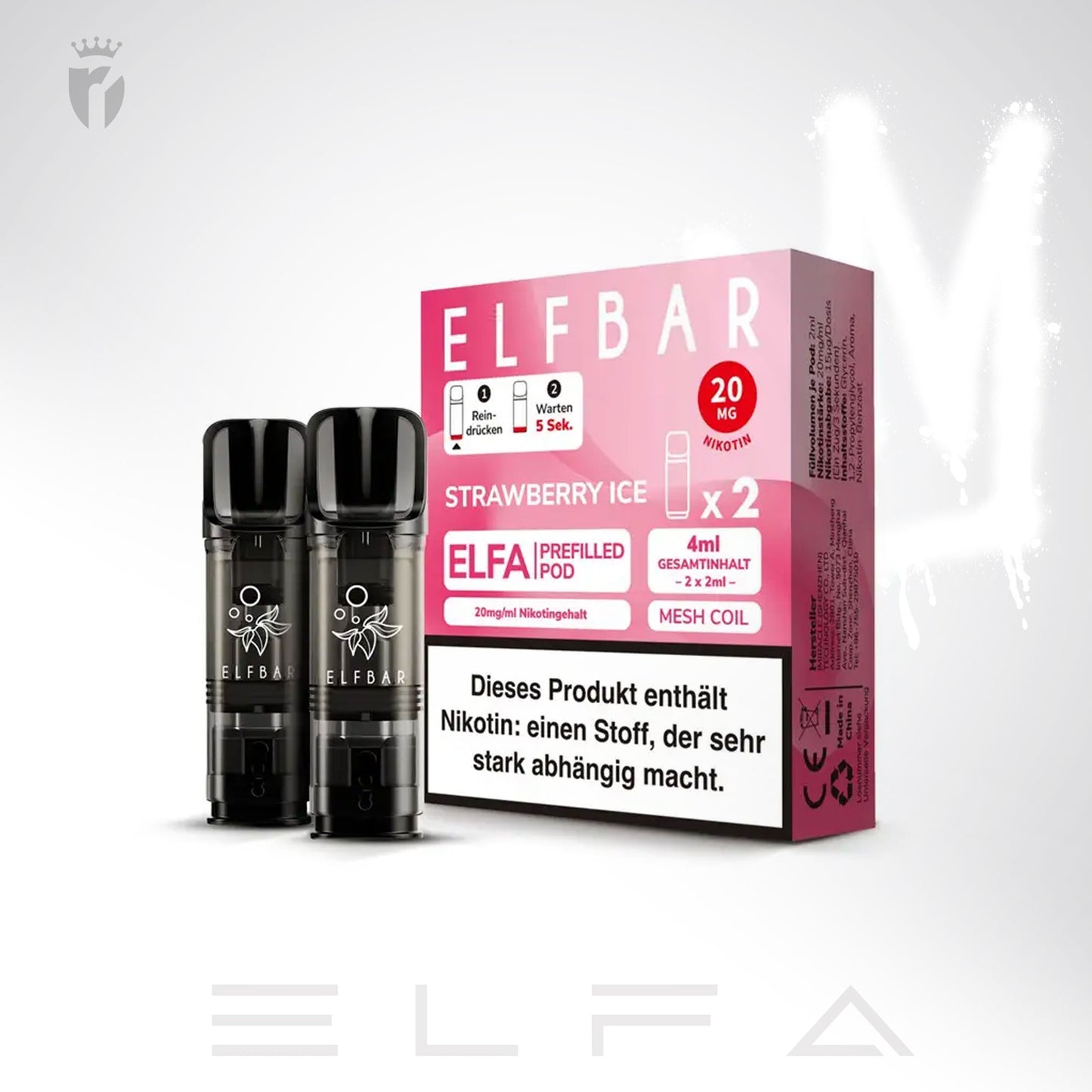 Strawberry Ice - 20mg/ml - Prefilled Pods (MatchBar) (2 Stück)