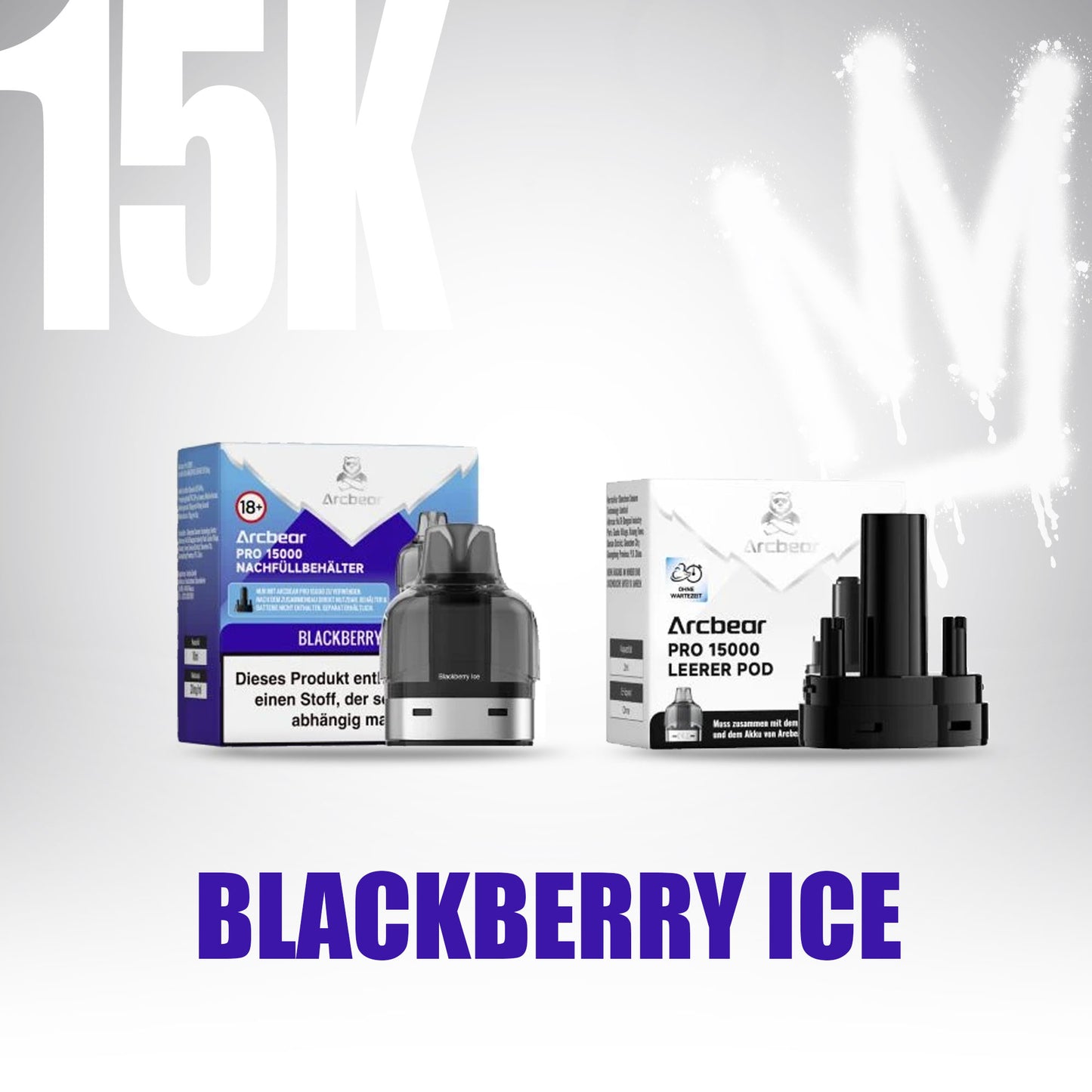 ArcBear Pro 15000 - Blackberry Ice - Refill Pod
