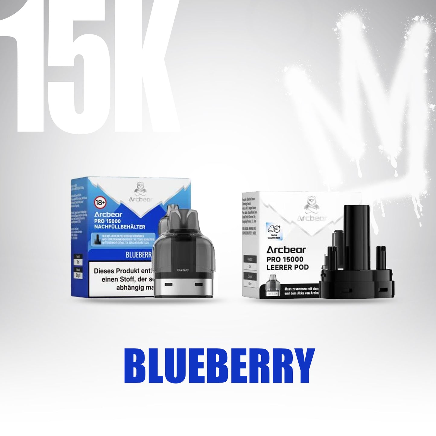 ArcBear Pro 15000 - Blueberry - Refill Pod