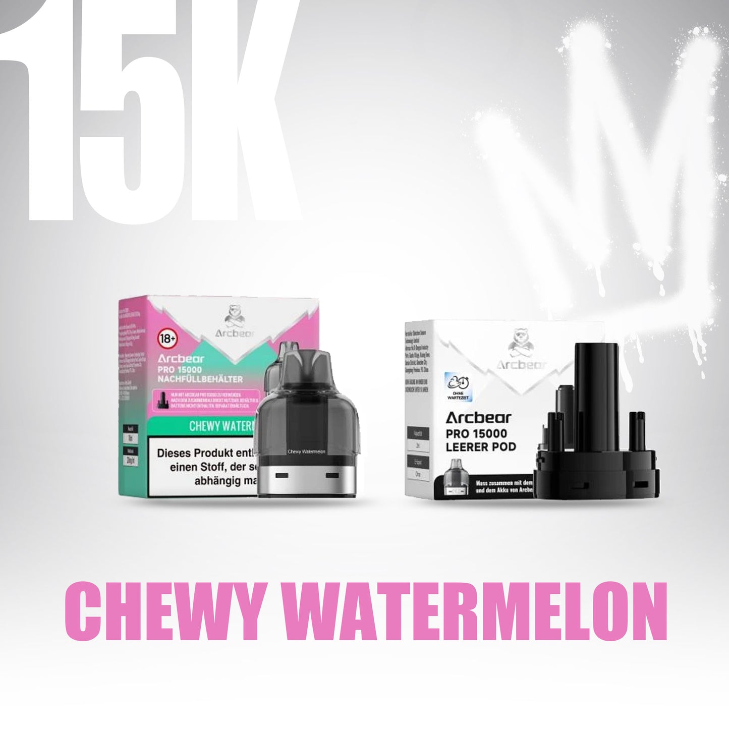 ArcBear Pro 15000 - Chewy Watermelon - Refill Pod