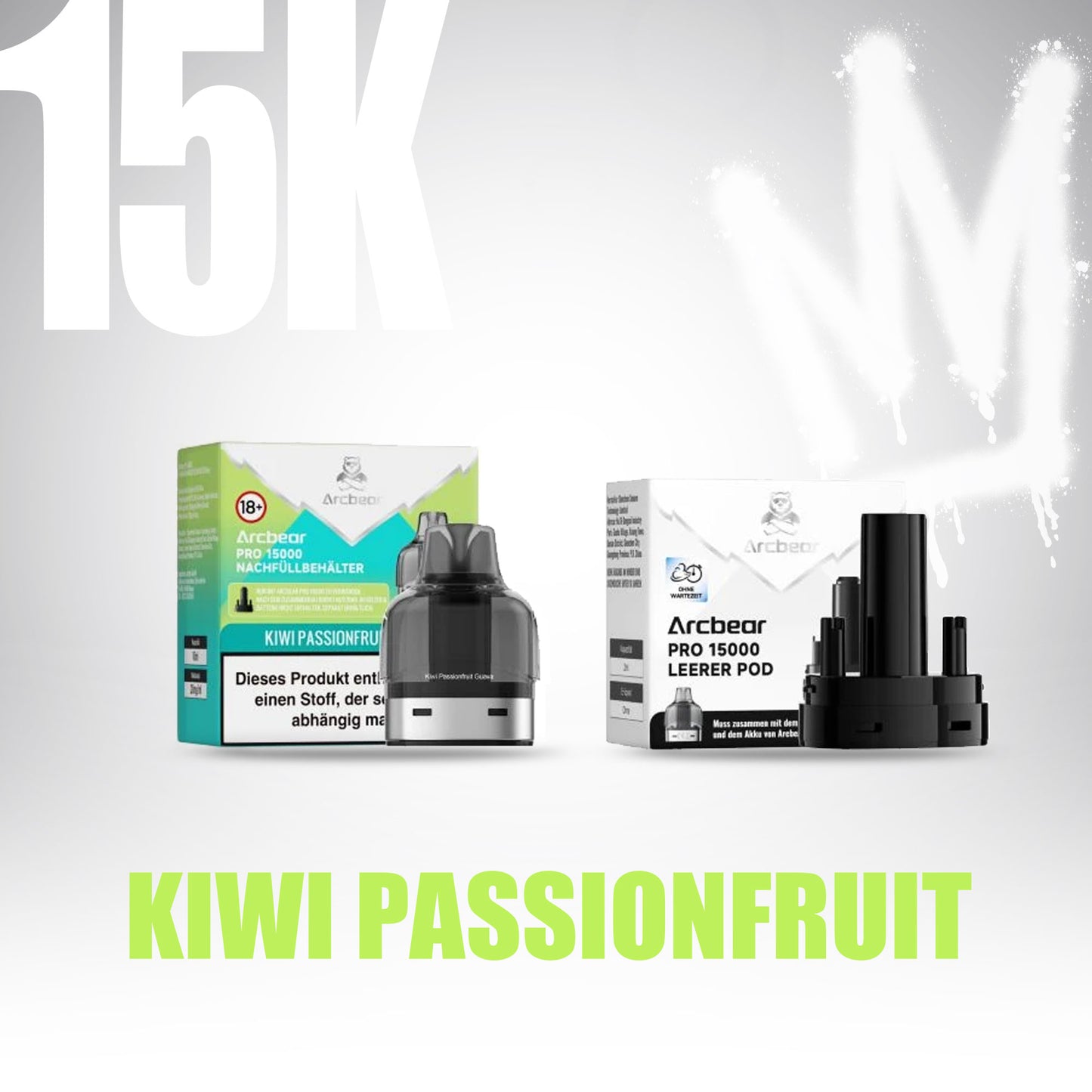 ArcBear Pro 15000 - Kiwi Passionfruit - Refill Pod
