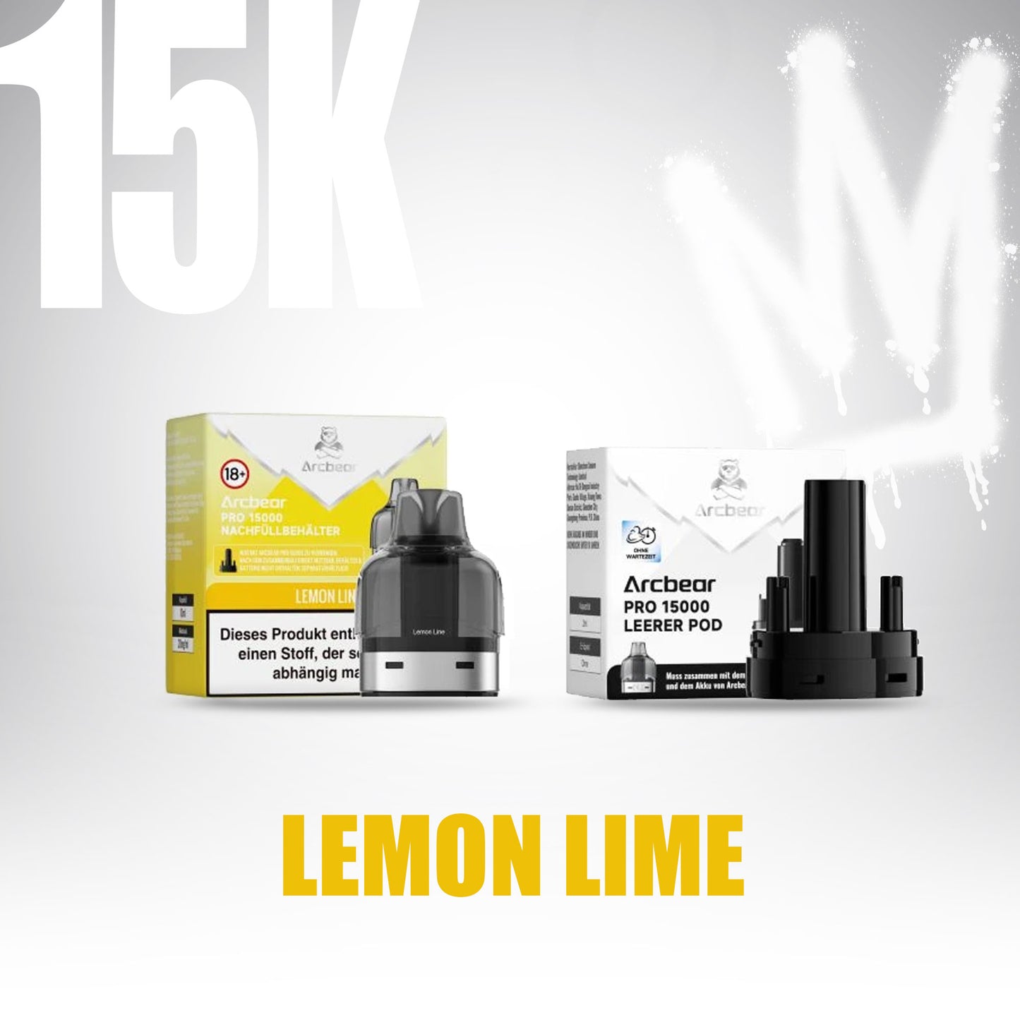 ArcBear Pro 15000 - Lemon Lime - Refill Pod