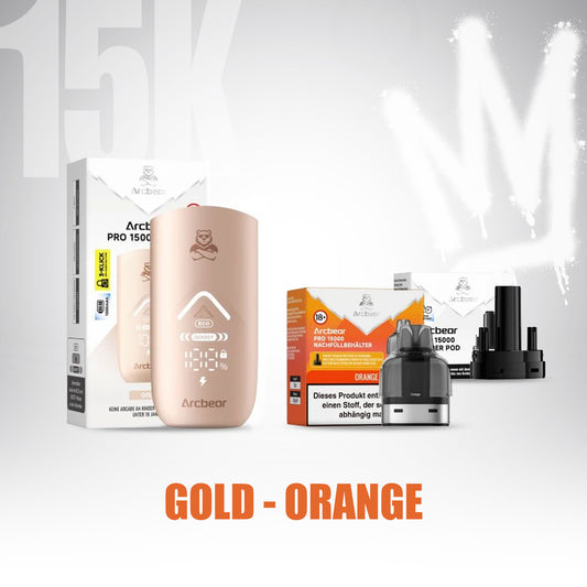ArcBear Pro 15000 - Orange Fizz - Starter Kit - Gold