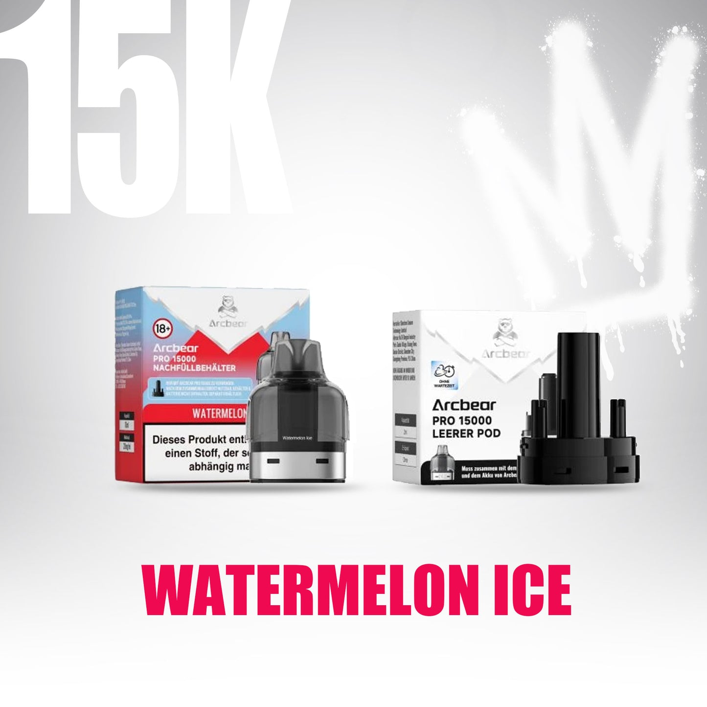 ArcBear Pro 15000 - Watermelon Ice - Refill Pod