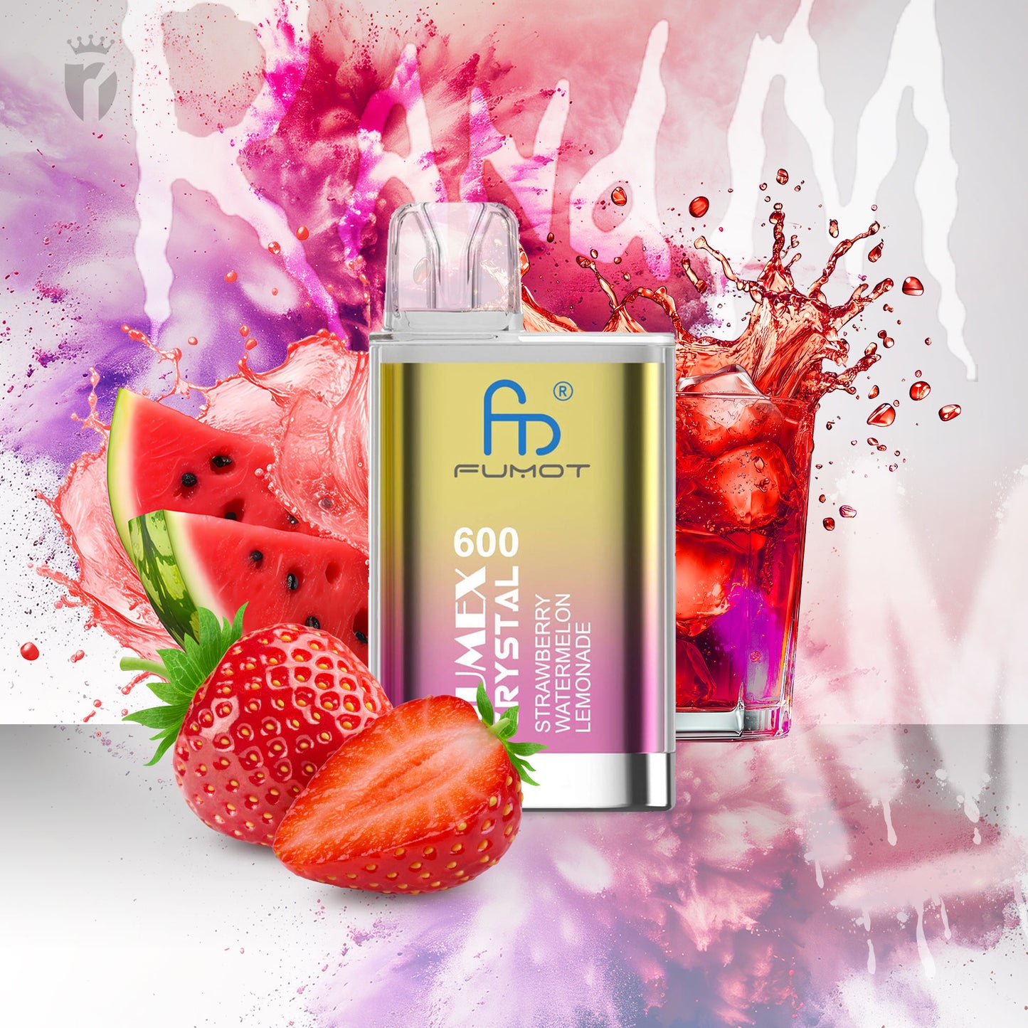 RandM Jumex Crystal 600 - Strawberry Watermelon Lemonade