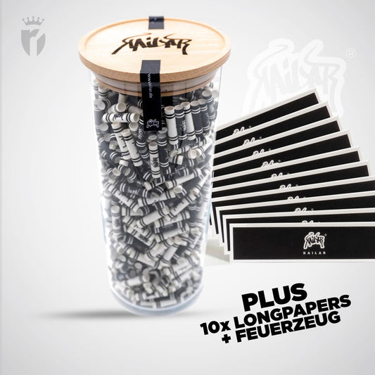 Kailar Aktivkohlefilter Cellulose Slim 6mm Glas (825 Stück)