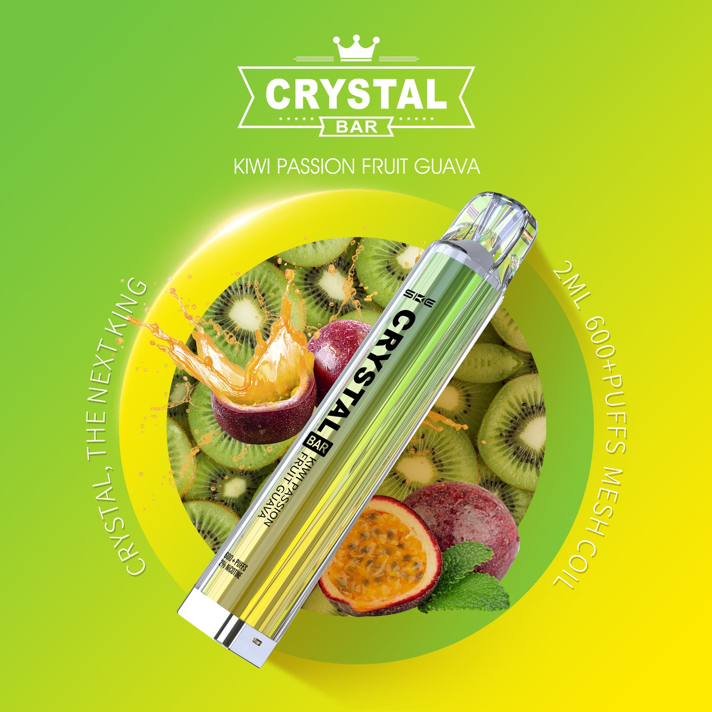 SKE Crystal Bar 600 - Kiwi Passion Fruit Guava