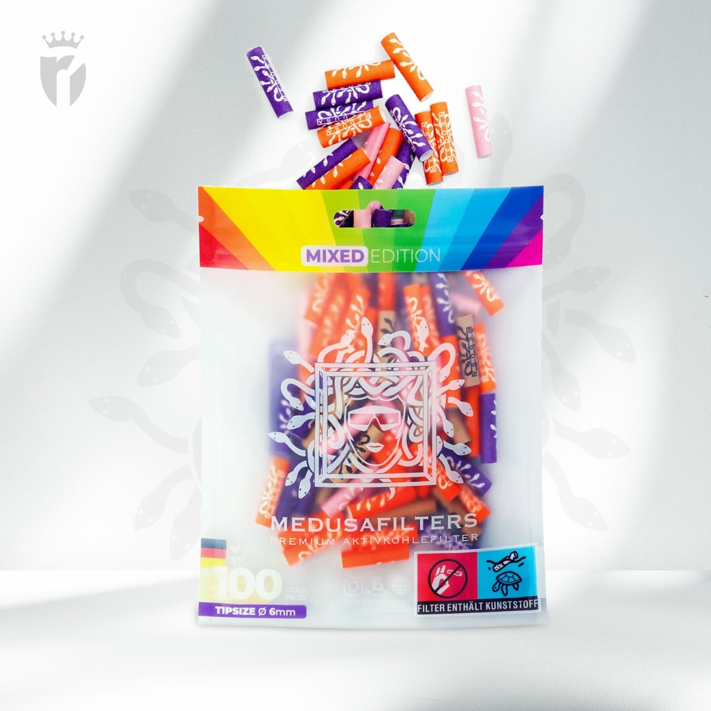 Medusafilters Aktivkohlefilter 6mm (100 Stück)