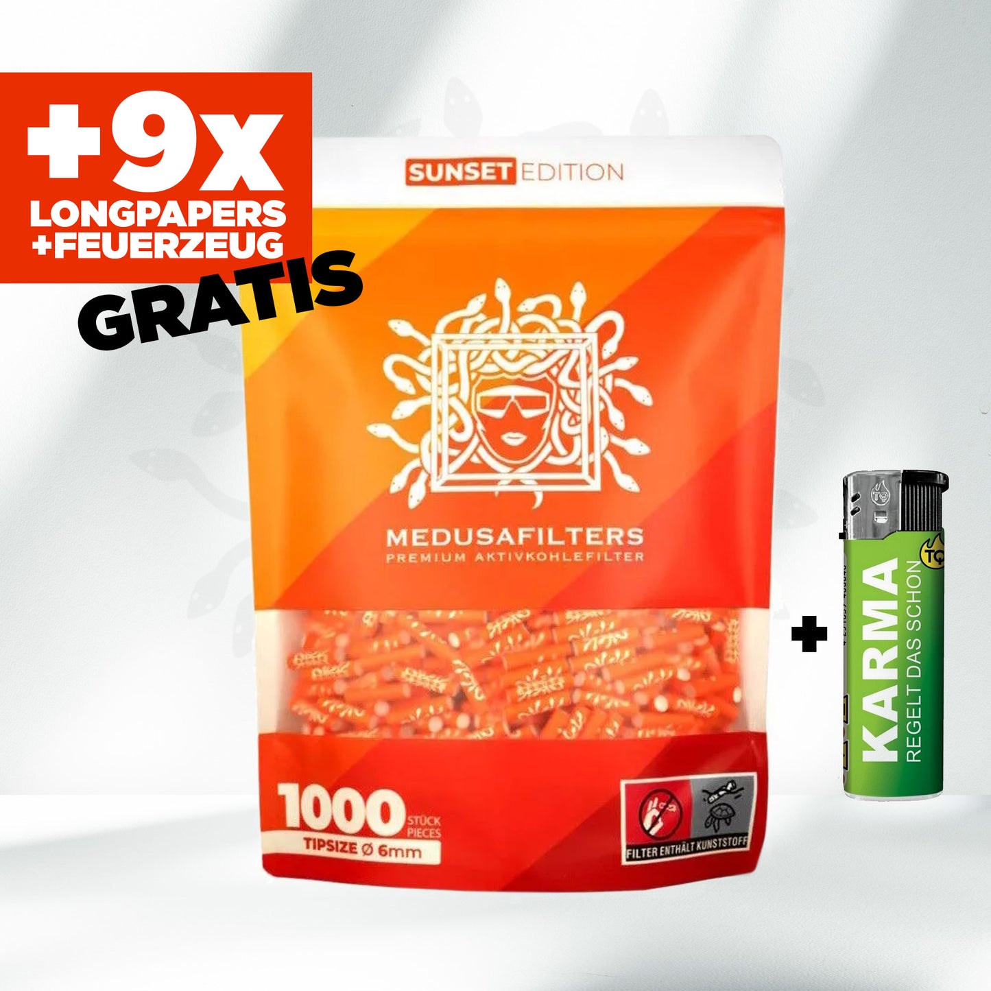 Medusafilters Aktivkohlefilter 6mm (1000 Stück)