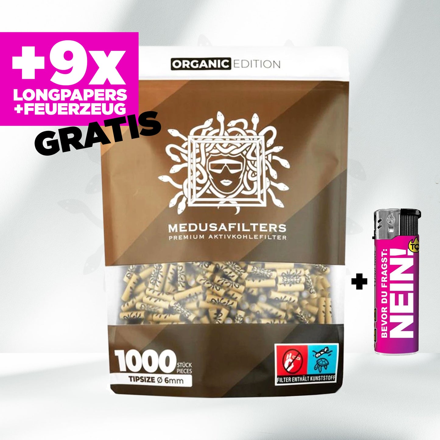 Medusafilters Aktivkohlefilter 6mm (1000 Stück)