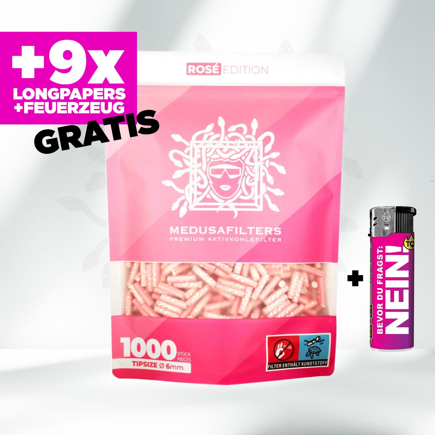 Medusafilters Aktivkohlefilter 6mm (1000 Stück)