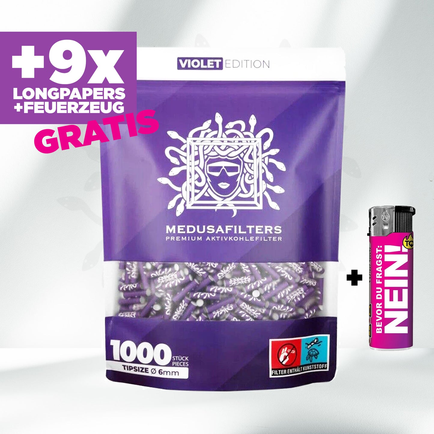 Medusafilters Aktivkohlefilter 6mm (1000 Stück)