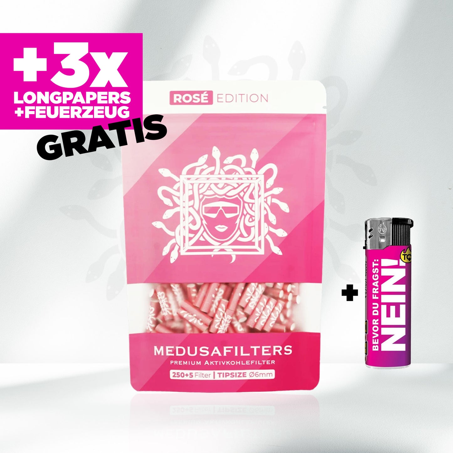 Medusafilters Aktivkohlefilter 6mm (250 Stück)