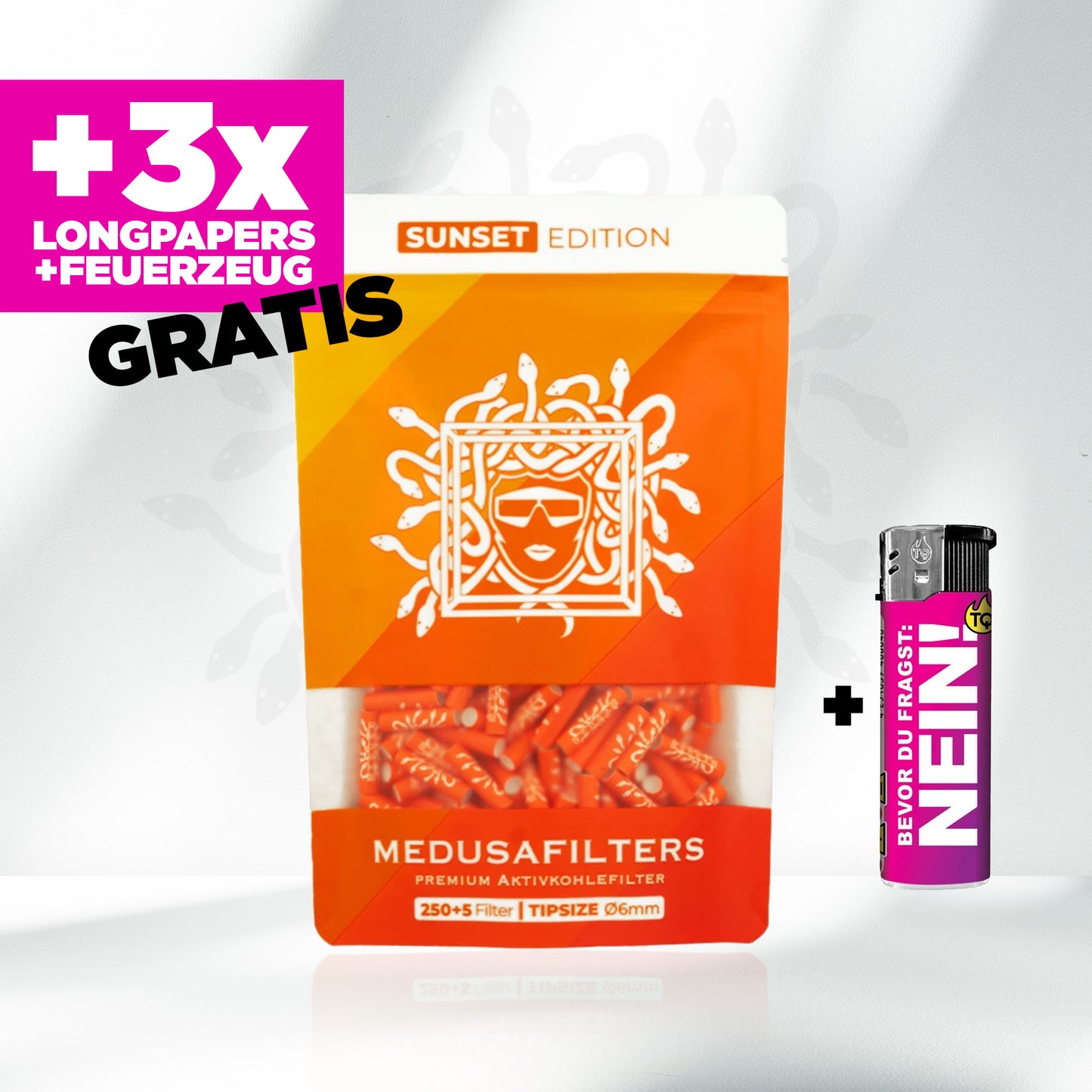 Medusafilters Aktivkohlefilter 6mm (250 Stück)