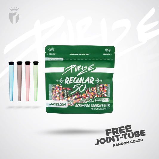 PURIZE Aktivkohlefilter Regular Size 9mm - (50 Stück)