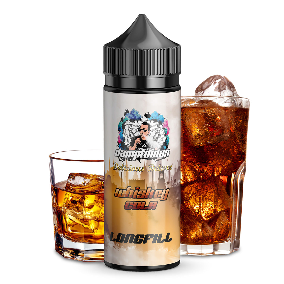 Dampfdidas - Delicioux Deluxe - Whiskey Cola - 10ml Aroma (Longfill)