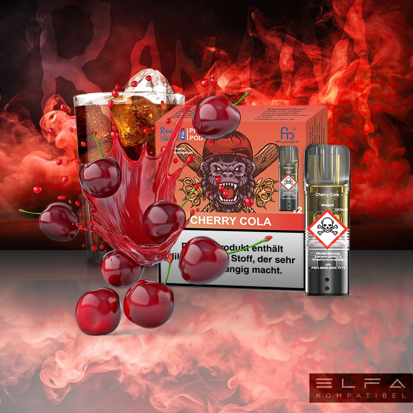 Cherry Cola - 20mg/ml - Prefilled Pods (MatchBar) (2 Stück)