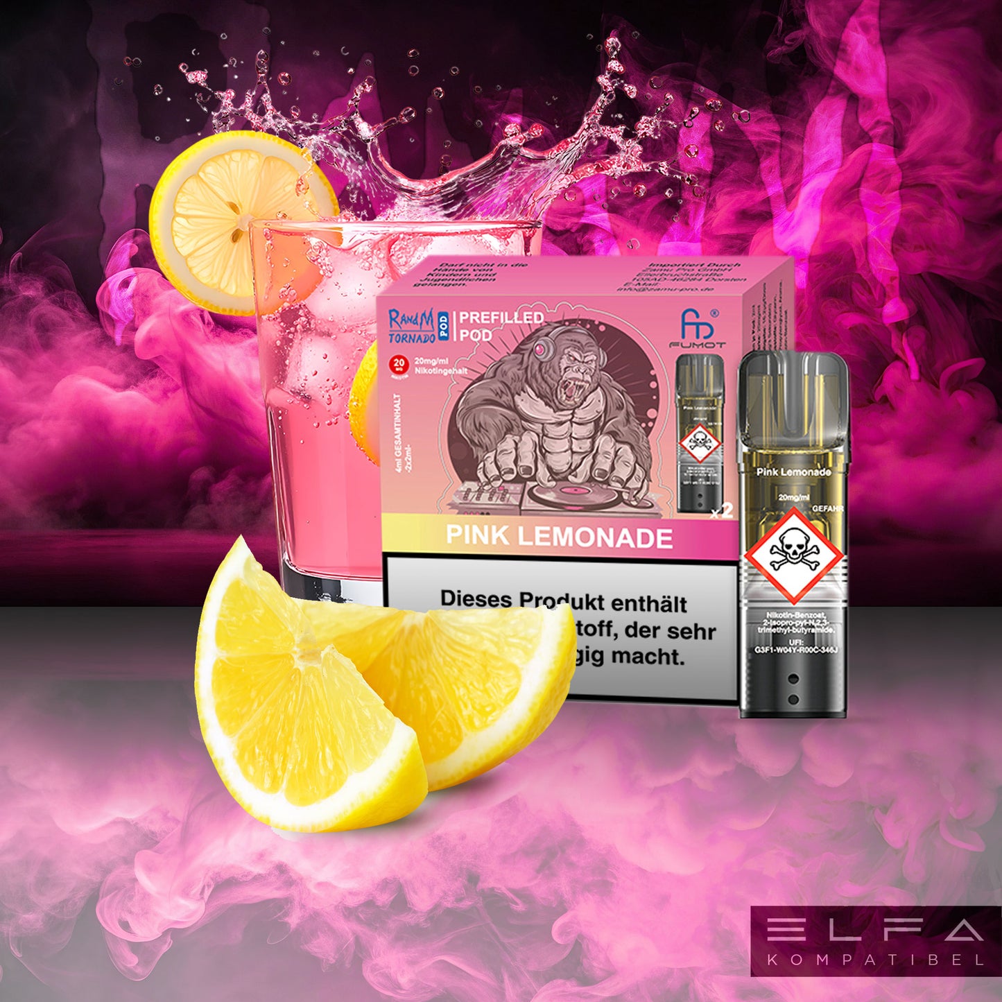 Pink Lemonade - 20mg/ml - Prefilled Pods (MatchBar) (2 Stück)