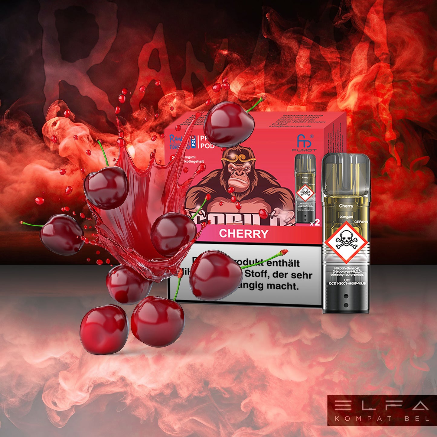 Cherry - 20mg/ml - Prefilled Pods (MatchBar) (2 Stück)