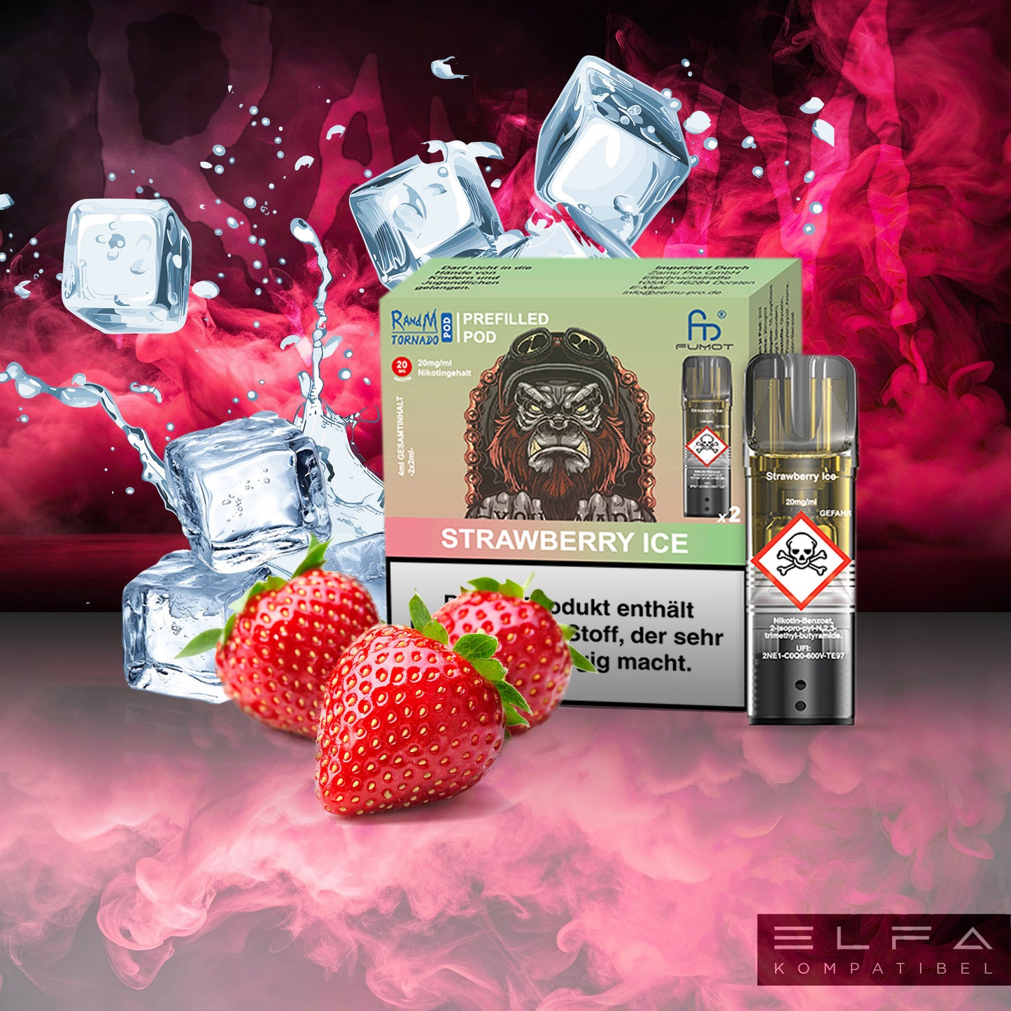 Strawberry Ice - 20mg/ml - Prefilled Pods (MatchBar) (2 Stück)