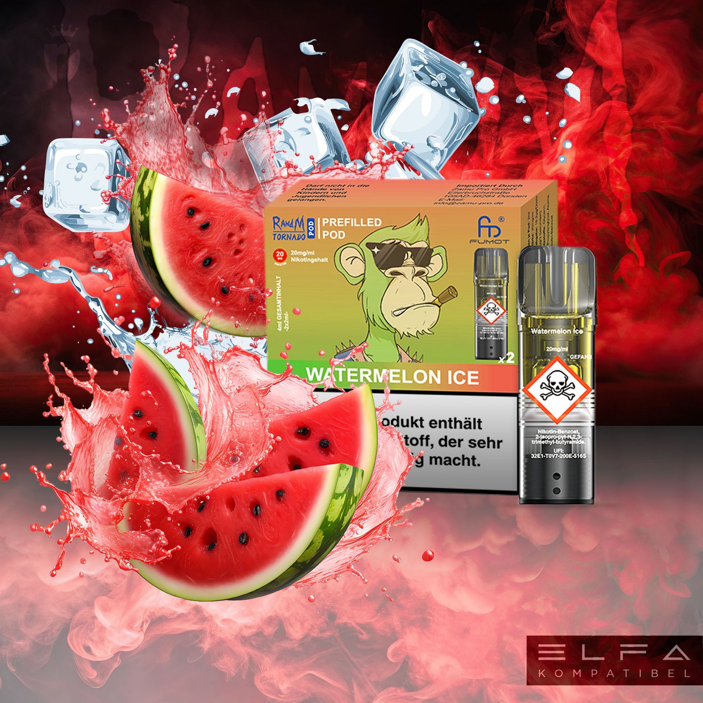 Watermelon Ice - 20mg/ml - Prefilled Pods (MatchBar) (2 Stück)