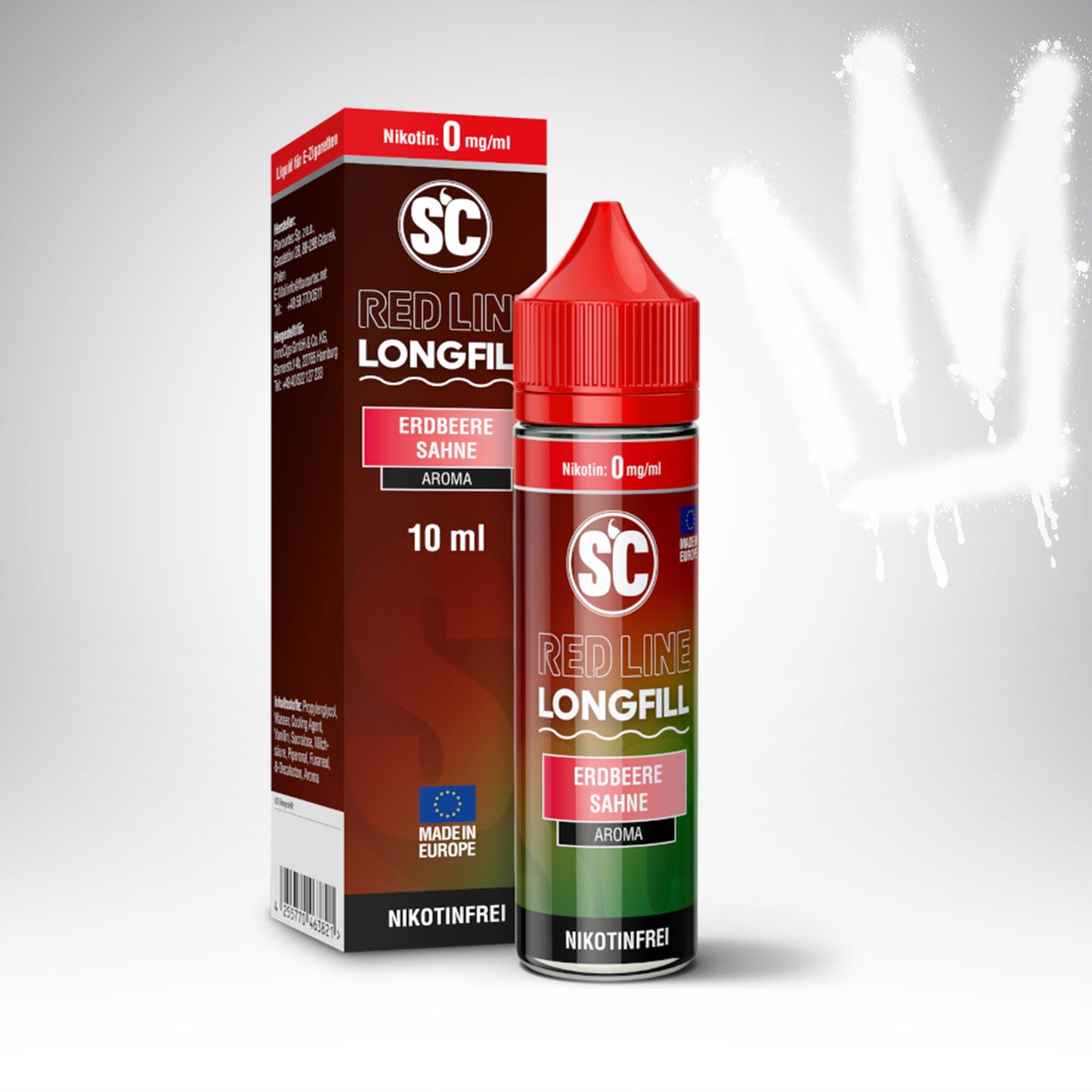 Erdbeere Sahne - SC Longfill - 10ml Aroma (Longfill)