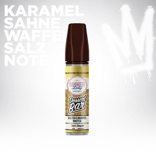 Dinner Lady - Dessert Bar - Salted Caramel Waffle - Aroma (Longfill)