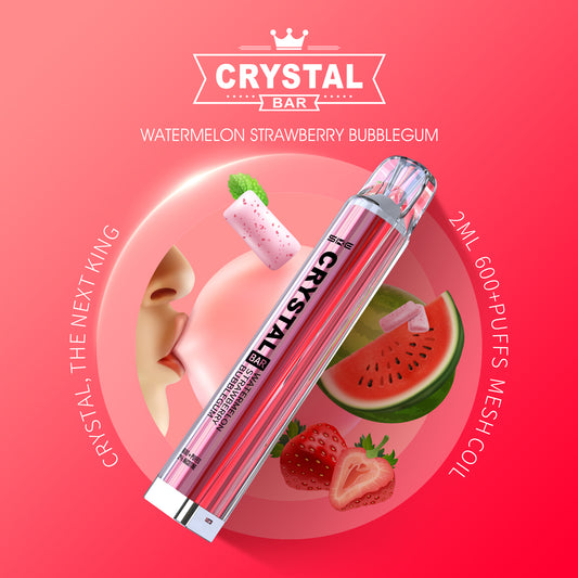 SKE Crystal Bar 600 - Watermelon Strawberry Bubblegum