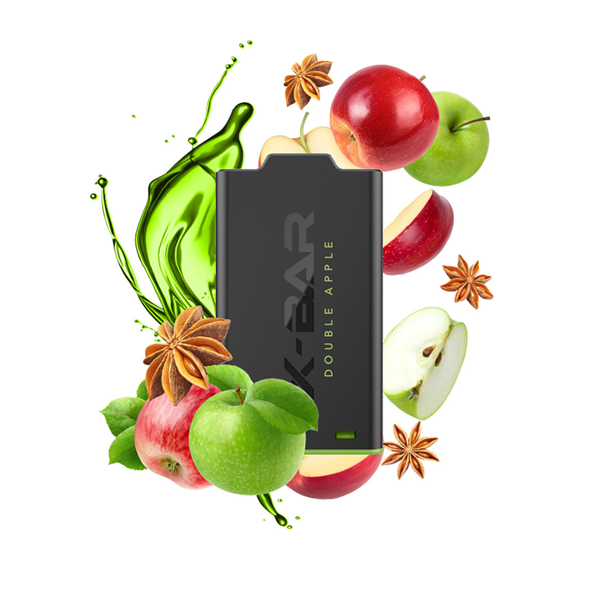 X-Bar - X-Shisha - Pod - Double Apple (0mg/ml - Nikotinfrei)