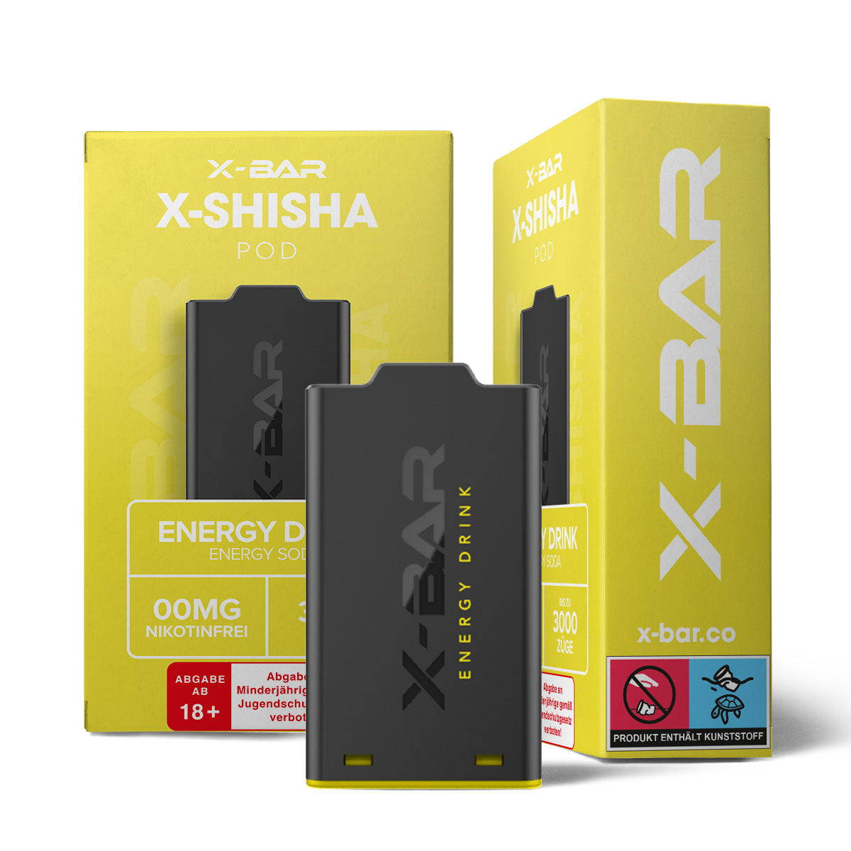 X-Bar - X-Shisha - Pod - Energy Drink (0mg/ml - Nikotinfrei)