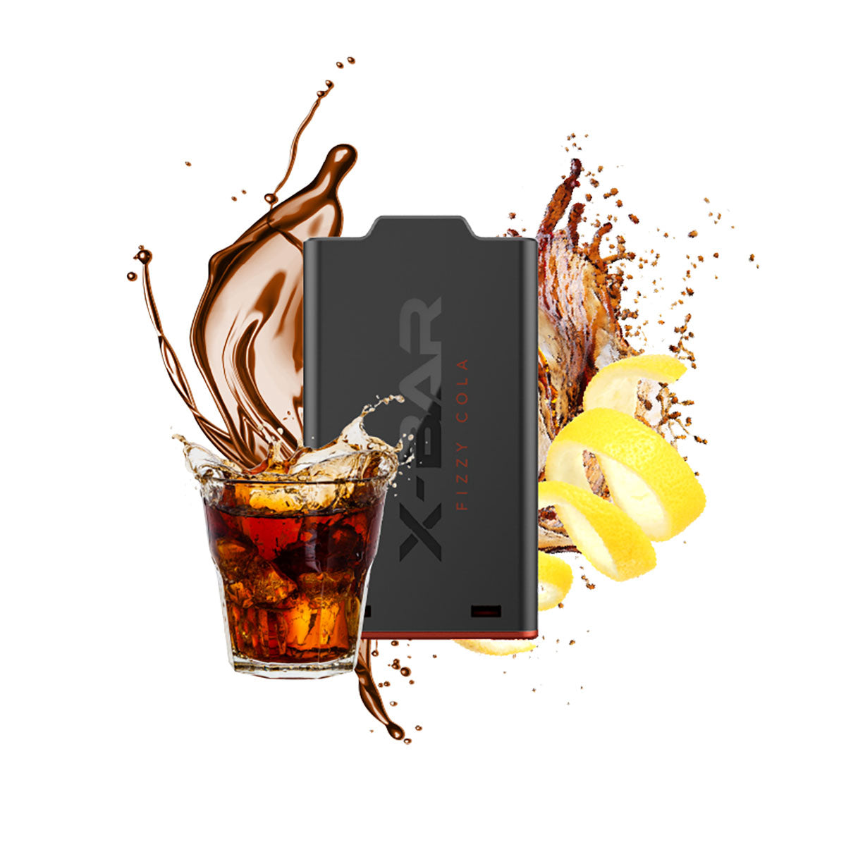 X-Bar - X-Shisha - Pod - Fizzy Cola (0mg/ml - Nikotinfrei)