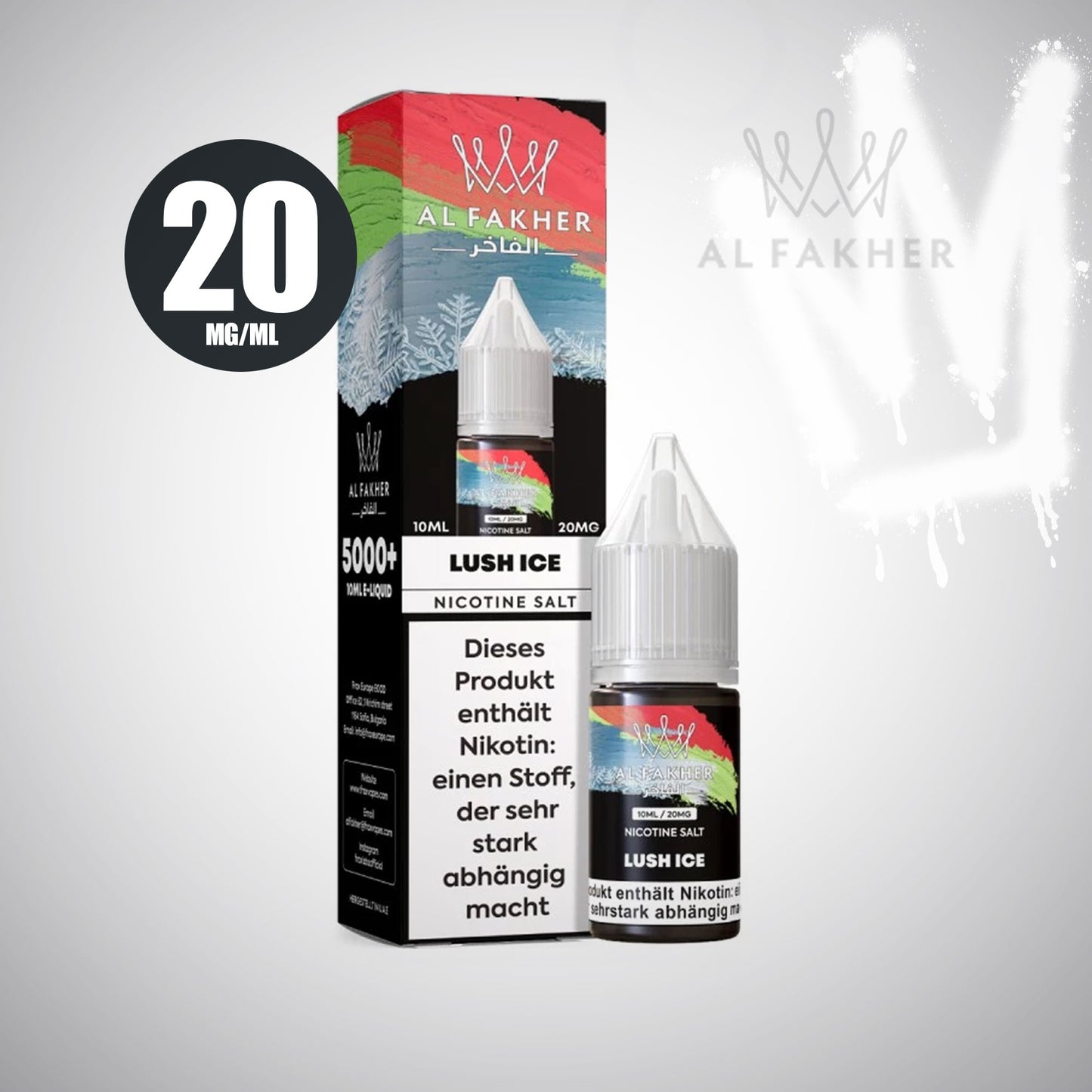 Lush Ice (Watermelon) - Al Fakher - Liquid 11 + 20mg