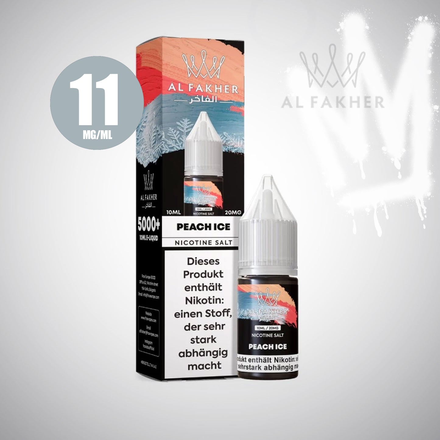 Peach Ice - Al Fakher - Liquid 11 + 20mg
