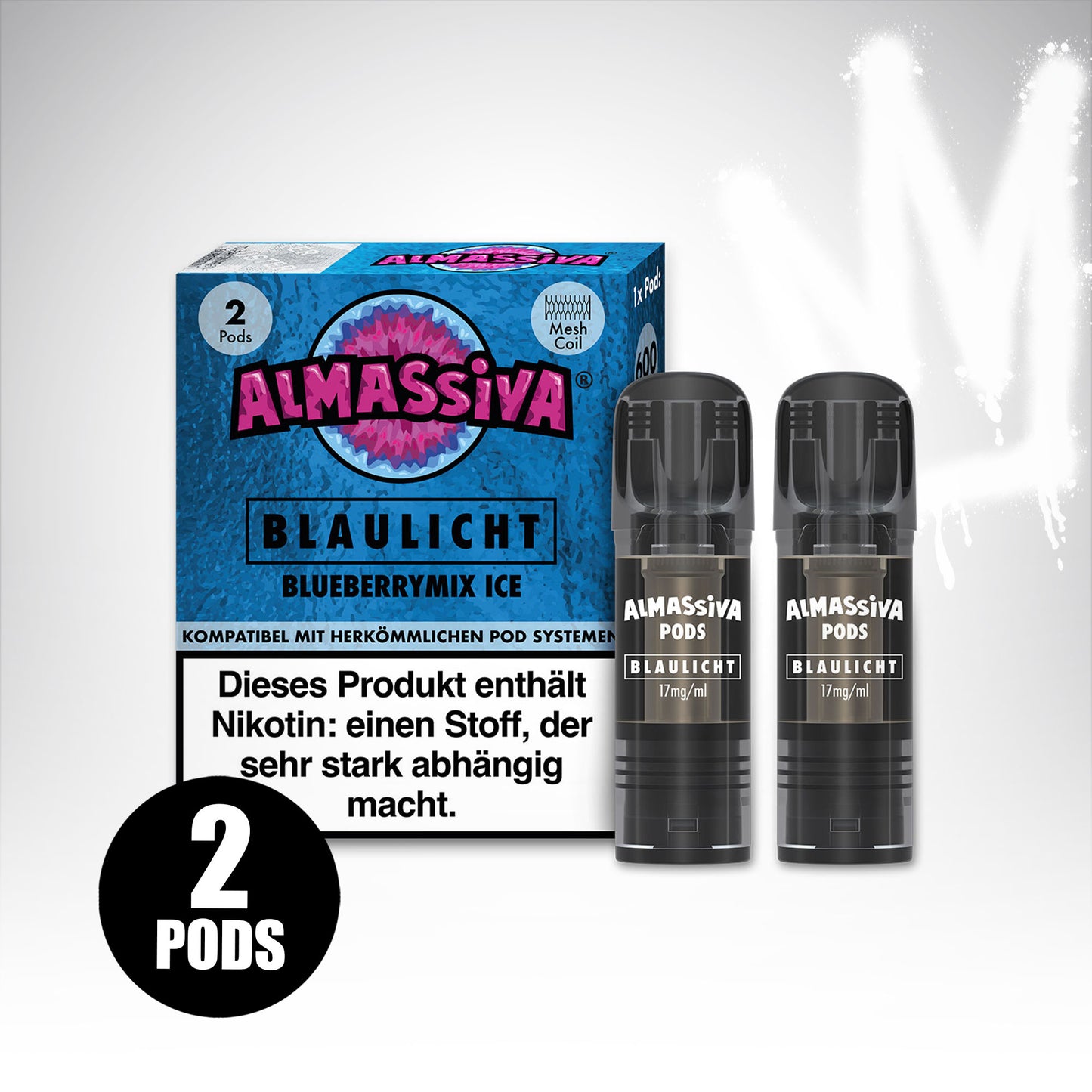 Blaulicht - 17mg/ml - Prefilled Pods (MatchBar) (2 Stück)