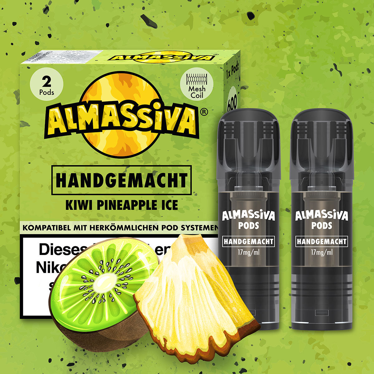 Handgemacht - 17mg/ml - Prefilled Pods (MatchBar) (2 Stück)