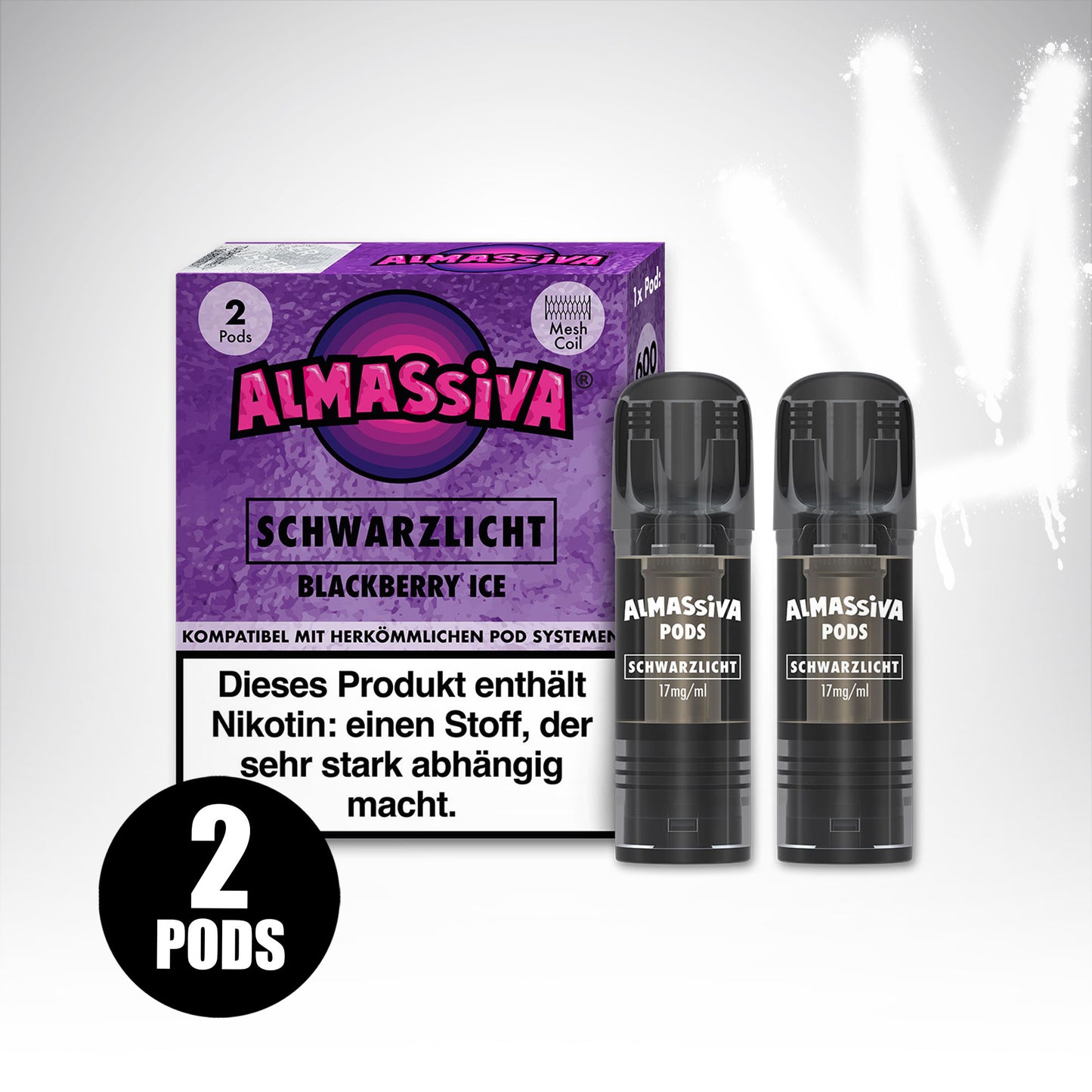 Schwarzlicht - 17mg/ml - Prefilled Pods (MatchBar) (2 Stück)