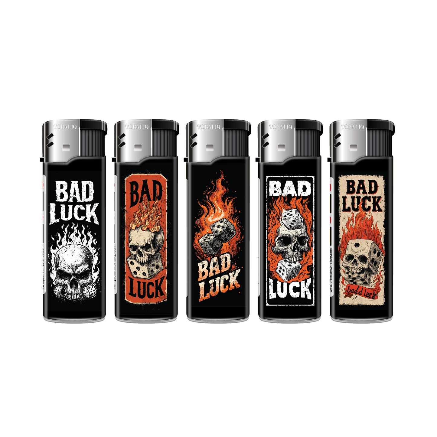 Bad Luck Elektronik Motivfeuerzeug - 50er Display